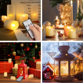 Rechargeable Flickering Flames Wedding Candles