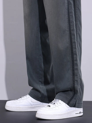 Brand Clothing Summer Thin Soft Lyocell Fabric Jeans Men Loose Wide Leg Pants Elastic Waist Casual Trousers Male Large Size 5XL