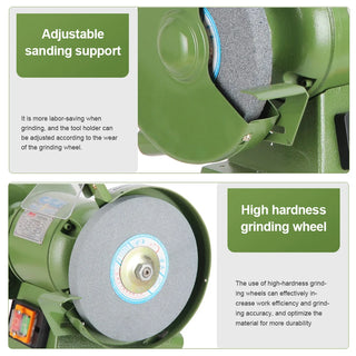 Benchtop Dust Sander Industrial Grade Heavy Duty Knife Sharpener Metal Grinding Electric Sander 220V Knife Sharpener