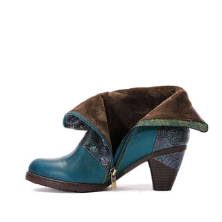 Handmade Genuine Leather High Heel Boots