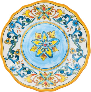 ware 12 Piece Chianti Melamine Dinnerware Sets, Outdoor Dishes Set, Plates and Bowls Sets, Service for 4, Multicolor
