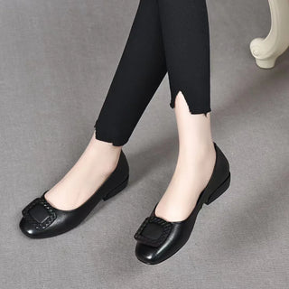 Soft Low Heel Comfortable Leather Shoes