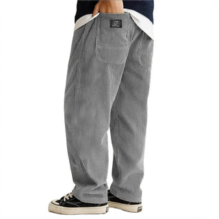 Corduroy Loose Padded Casual Pants