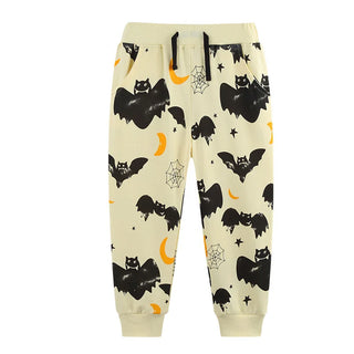 Boys Drawstring Printed Sweatpants