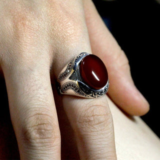 Men's Premium Classic Oval Stone Ring - Epictzar Intl.
