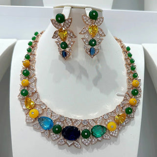 Luxury Geometry African Wedding Party Bridal Jewelry Set - Epictzar Intl.