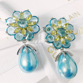 Trendy Original Flower Pearl Earring