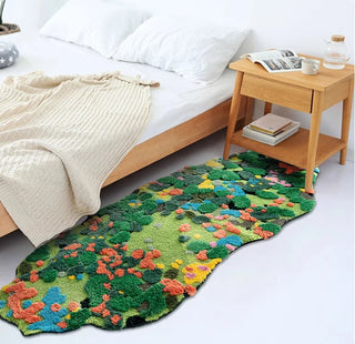 Long Soft 3D Moss Tufting Rug