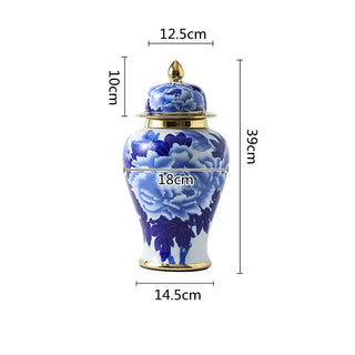 Vintage Handicraft Ornaments Porcelain Ginger Jar