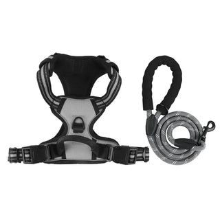 Pet Chest Harness Anti-Collision Vest Style Reflective Chest Harness Large Dog Pet Chest Harness Leash Set