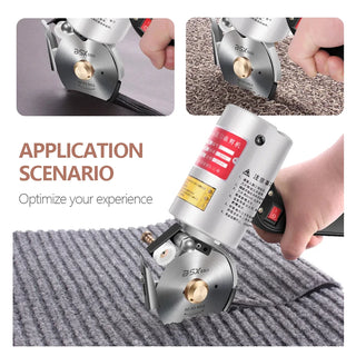 Electric Scissors Handheld Electric Shears Cloth Cutter Cutting Machine Kit Cutting Round Knife for Fabric
