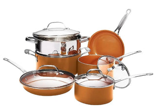 Bronze Ceramic Kitchen Cookware Set
