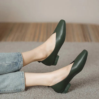 Elegant Square Toe Cute Flats Shoes - Epictzar Intl.