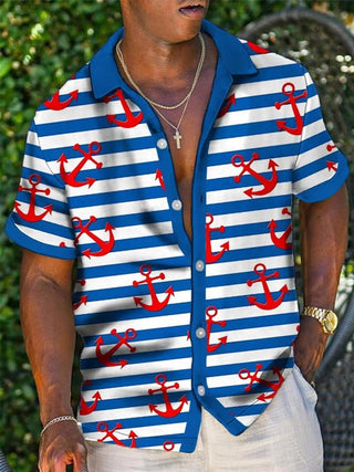 Leisure Tourist Beach Print Short Sleeve Shirt - Epictzar Intl.