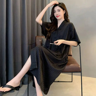 Women's V-neck Loose Loungewear Nightgown