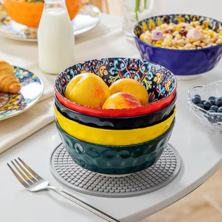 Vibrant Colors Bohemia Ceramic Dinnerware Set