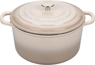 Enameled Cast Iron Dutch Oven Pot with Lid, for Sourdough Bread Baking, Round Dutch Ovens, 6 Quart, Purple