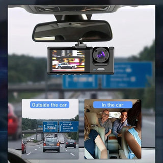 Front And Inside Dual Dash Cam