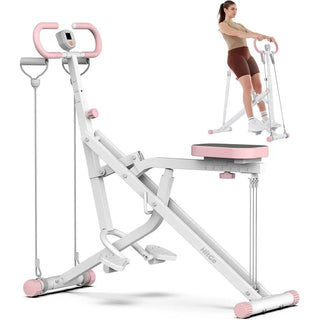 Foldable Leg Trainer Squat & Rowing Machine