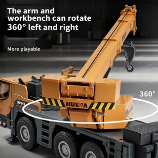 Alloy Simulation Truck-mounted Toys Crane