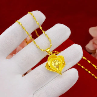Quality AU999 24K Gold Necklace Pendant