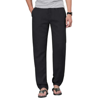 Men's Linen Elastic Waist Fitness Pants