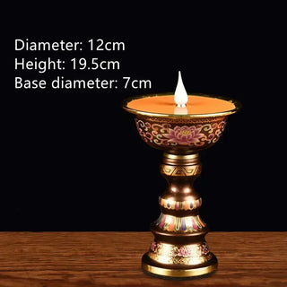 Acrylic Butter Enamel Simulated Candlestick