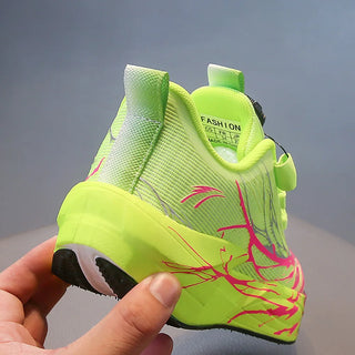 Autumn Sport Shoes For Children Mesh Breathable Teenager Kid's Sneakers Soft-soled Lightweight Boy's Girl's Running Shoes