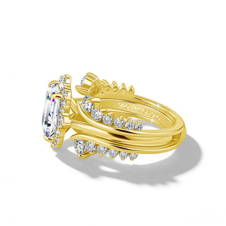 Luxury 14K Gold Engagement Bridal Ring