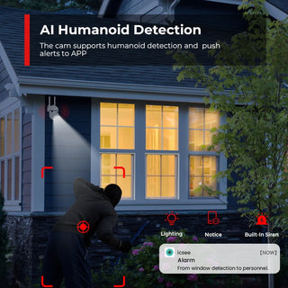 4Pcs 4MP 2K Wifi Camera Mini ICsee Surveillance Camera Human Detection HD Night Vision Two Ways Audio Home Security Protection
