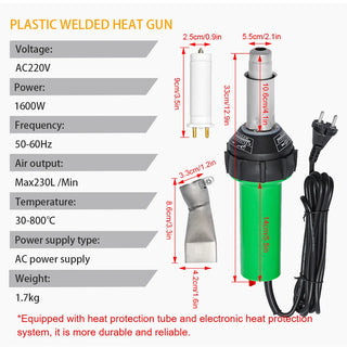 Electric Hot Air Plastic Welding Torch