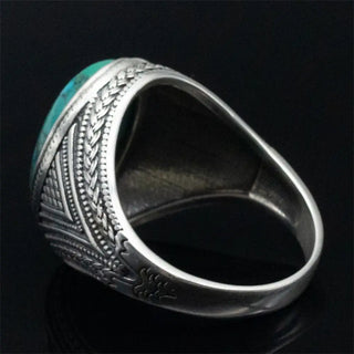 Natural Vintage Handmade Turquoise Stone Ring