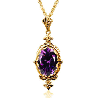 Trendy Garnet Vintage Wedding Pendant