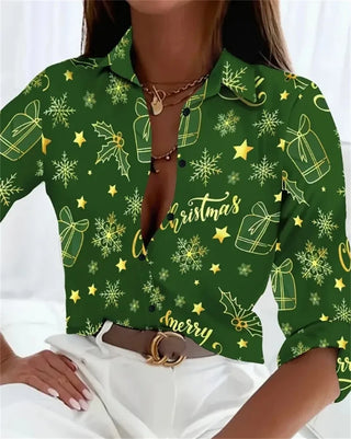 Comfortable Ladies Long Sleeve Party Blouses