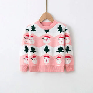 Girls Knitwear Warm Cartoon Sweater