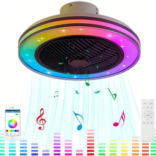 Smart Quiet LED Ceiling Fan Light