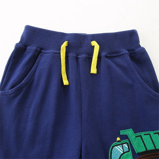 Boys Cotton Cartoon Print Sweatpants