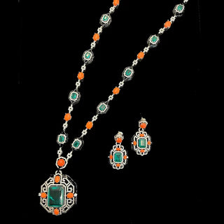 Missvikki Luxury Long Drop Necklace Earrings Jewelry Sets Super CZ for Noble Women Bridal Wedding Gorgeous Sparkling Best Gift