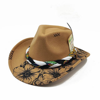 Retro Suede Fedora Jazz Party Hats