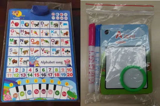 Electronic Interactive Alphabet Wall Chart 26 Water Painting Cards  ABC Learning for Toddlers Talking Spanish & English