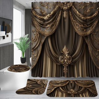 Luxury European-style Shower Curtain Set