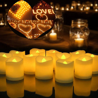Flameless Wish LED Candle Lights - Ideal for Christmas, Halloween, Confessions, Proposals & Ambiance - Party & Wedding Props