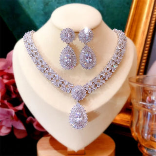 Wedding Cubic Zirconia Bridal Jewelry Sets