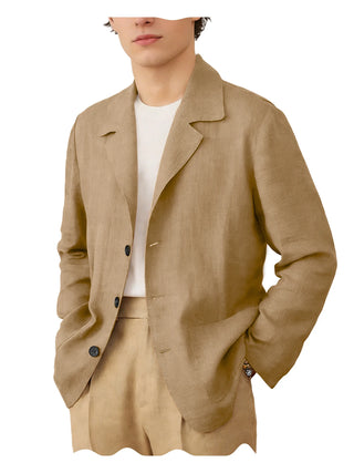 Men's Linen Breathable Soft Blazer Suit