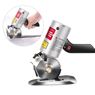 Electric Scissors Handheld Electric Shears Cloth Cutter Cutting Machine Kit Cutting Round Knife for Fabric