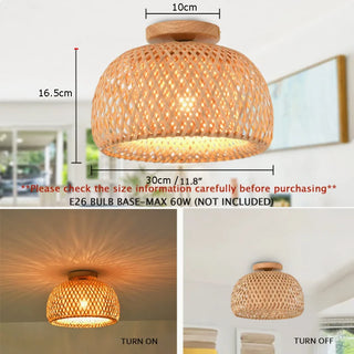 Bamboo Hand Weaving Ceiling Lights