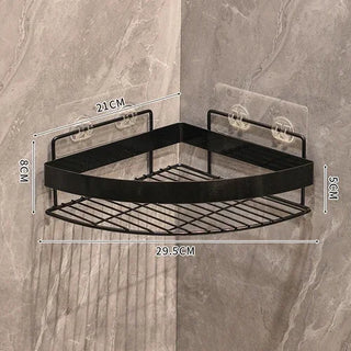 Wall Mounted Golden Bathroom Storage Rack