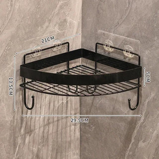 Wall Mounted Golden Bathroom Storage Rack