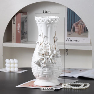Living Room Decor Ceramic Flowers Vase