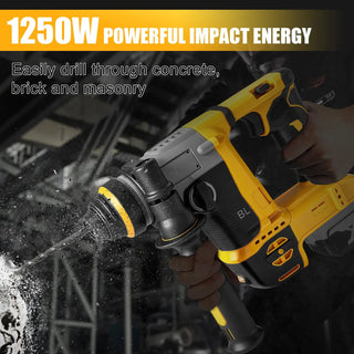 Cordless Rotary Jackhammer Impact Hammer Drill
